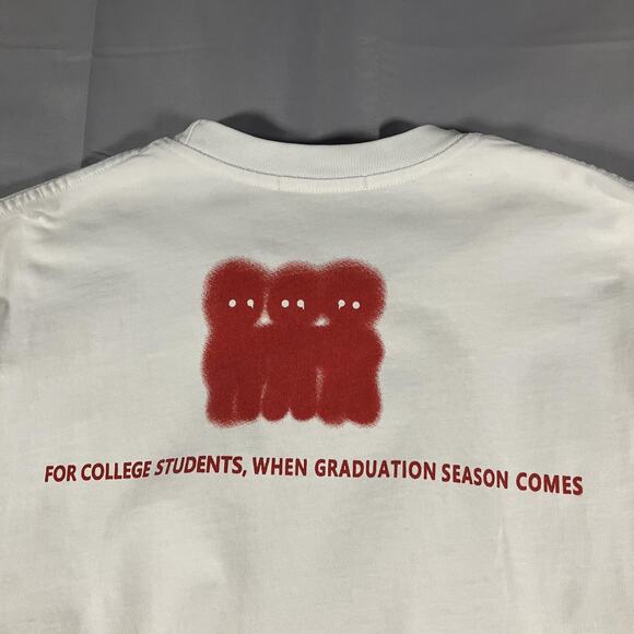 Elfric Eden Shirt Mens Medium White Cupid Angel Graphic Tee College Graduation - Picture 8 of 10